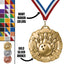 Bowling Medals - League & Club Awards, 2 3/4" Carbonite Medal in Gold, Silver & Bronze