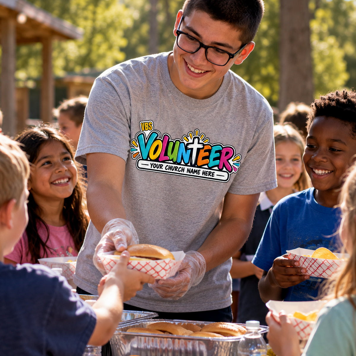 Gildan 6400 Softstyle VBS Volunteer T-Shirt – Vacation Bible School Shirt