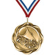 Cheerleading Medal - Squad & Competition Awards, 2-1/4" Fusion Medal in Gold, Silver & Bronze