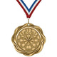 Darts Medals - League & Club Awards, 2-1/4" Fusion Medal in Gold, Silver & Bronze
