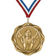 Wrestling Medals - Team & Tournament Awards, 2-1/4" Fusion Medal in Gold, Silver & Bronze"