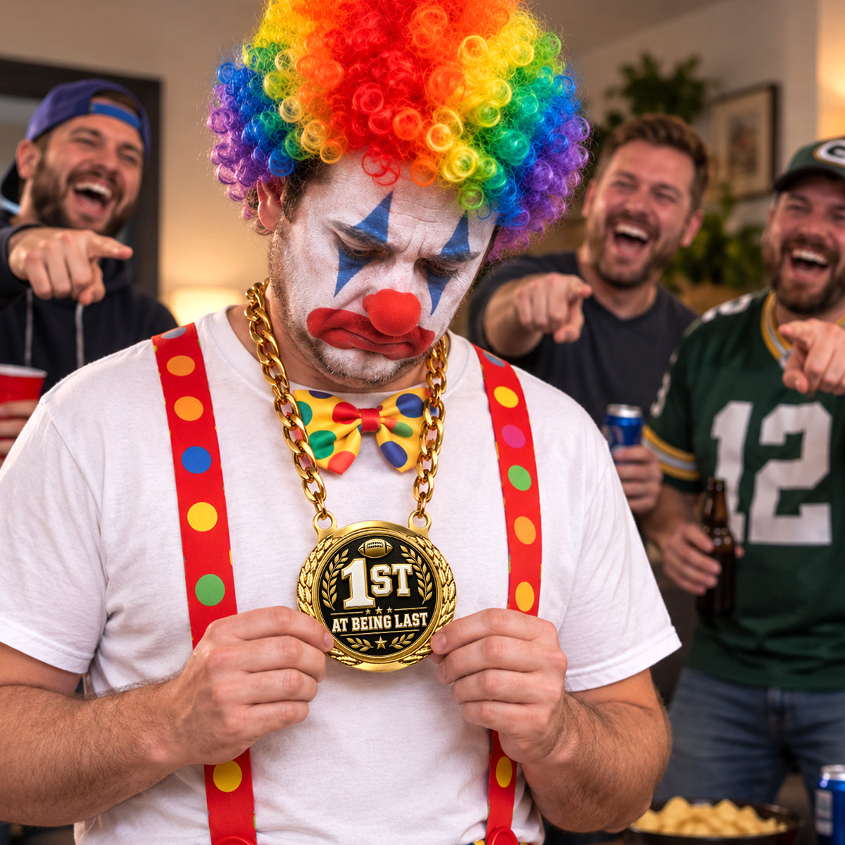 1st At Being Last - Fantasy Football Winner Medalion