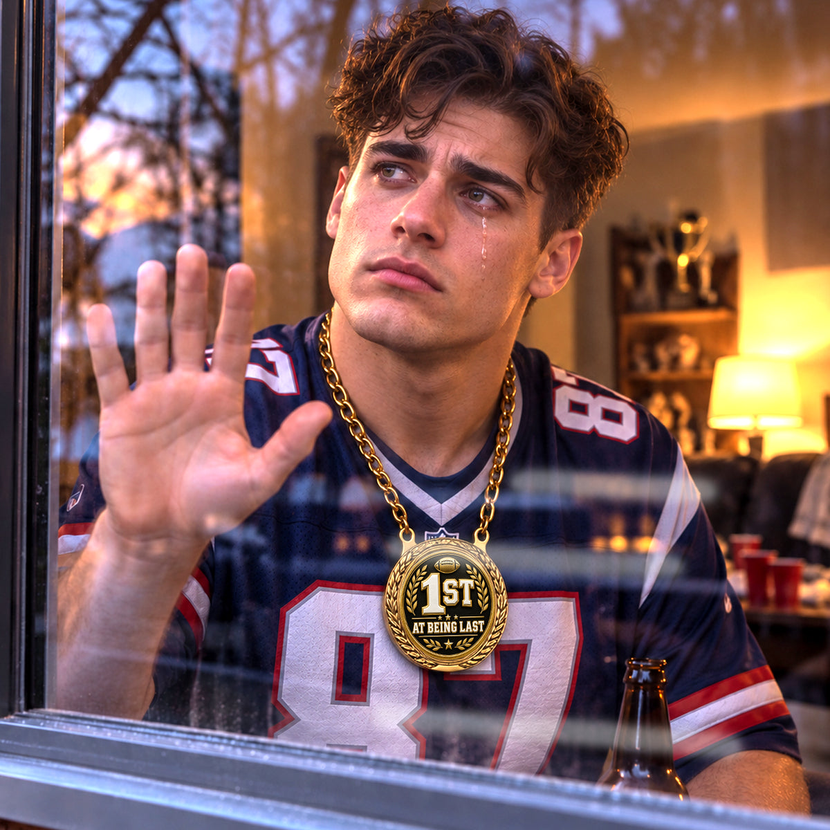 1st At Being Last - Fantasy Football Winner Medalion