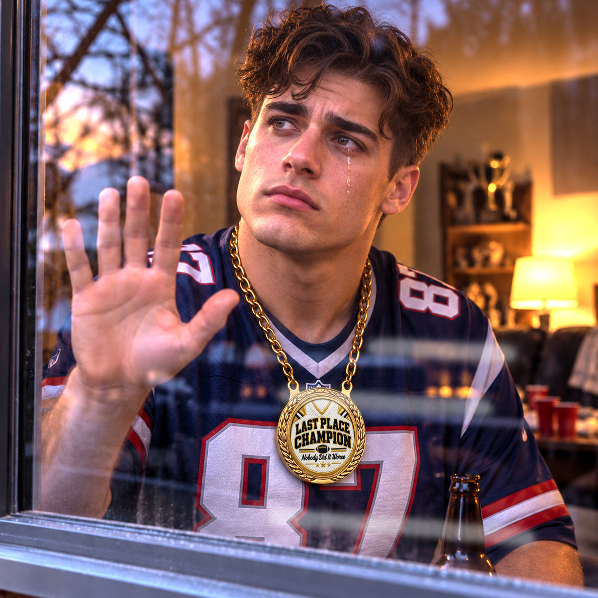 Last Place Champion - Nobody Did It Worse - Fantasy Football Winner Medalion