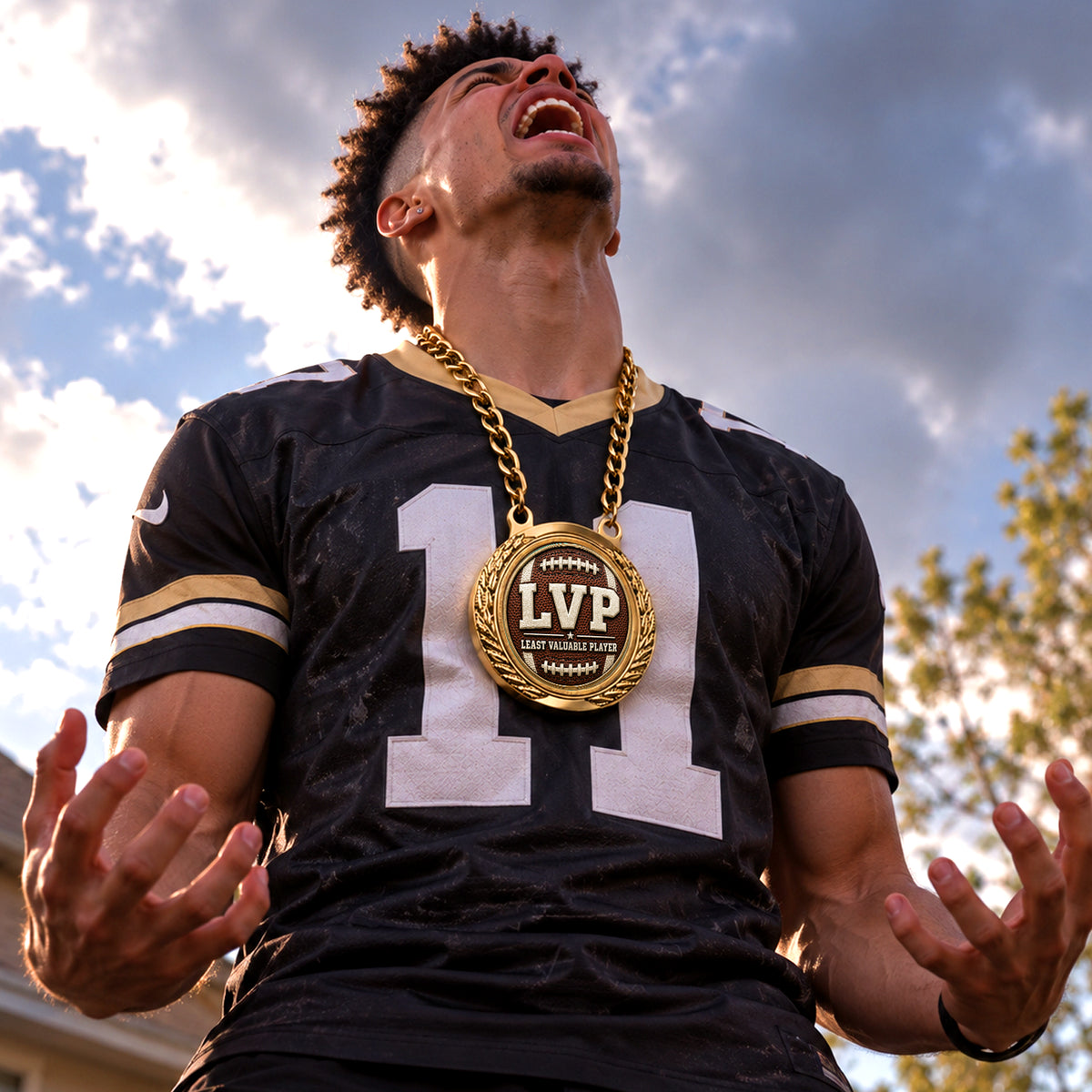 LVP - Least Valuable Player - Fantasy Football Winner Medalion