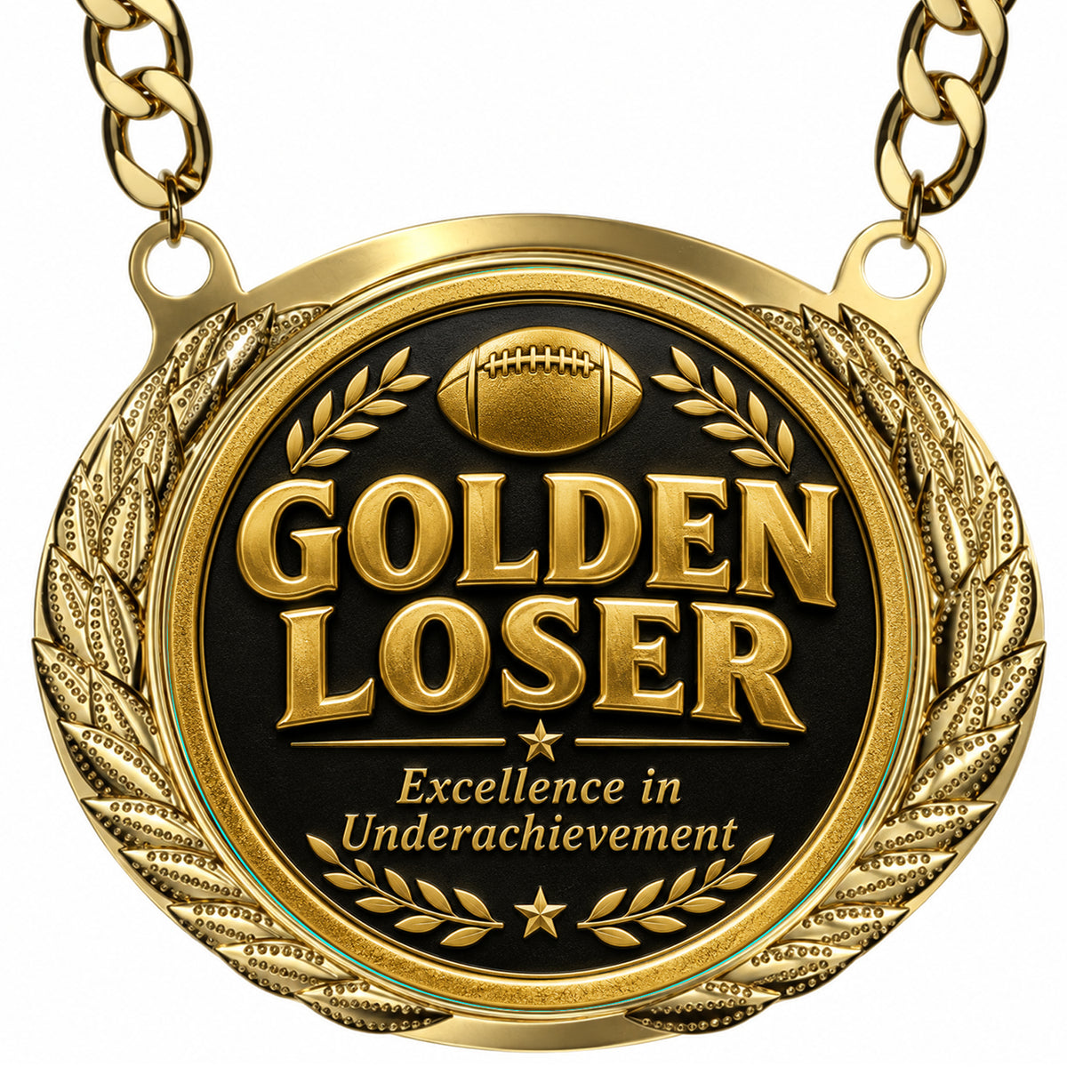 Golden Loser - Excellence in underachievement - Fantasy Football Winner Medalion
