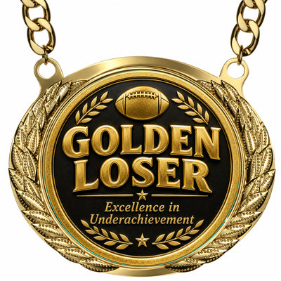 Golden Loser - Excellence in underachievement - Fantasy Football Winner Medalion