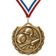 Baseball Medals - Player & Championship Awards, 2-1/4" Burst Medal in Gold, Silver & Bronze