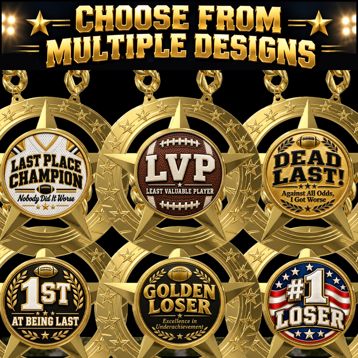 Fantasy Football Trophy Chain – Dead Last – Against All Odds I Got Worse