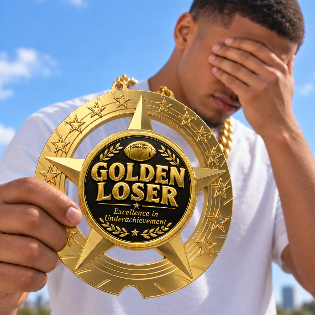 Fantasy Football Trophy Chain – Golden Loser – Excellence in Underachievement