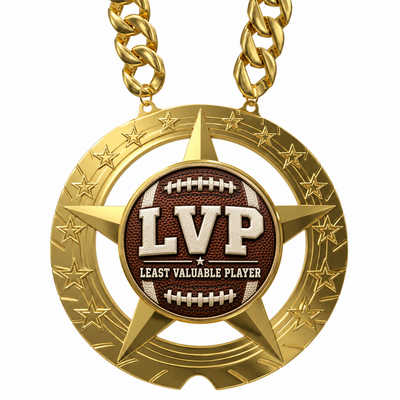 Fantasy Football Trophy Chain - LVP - Least Valuable Player