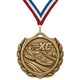 Cross Country Medals - Race & Running Achievement Awards, 2-1/4" Burst Medal in Gold, Silver & Bronze