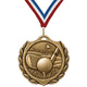 Golf Medals - Tournament & Player Achievement Awards, 2-1/4" Burst Medal in Gold, Silver & Bronze