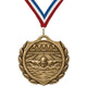 Swimming Medals - Race & Meet Achievement Awards, 2-1/4" Burst Medal in Gold, Silver & Bronze