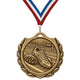 Track & Field Medals - Race & Athletic Achievement Awards, 2-1/4" Burst Medal in Gold, Silver & Bronze