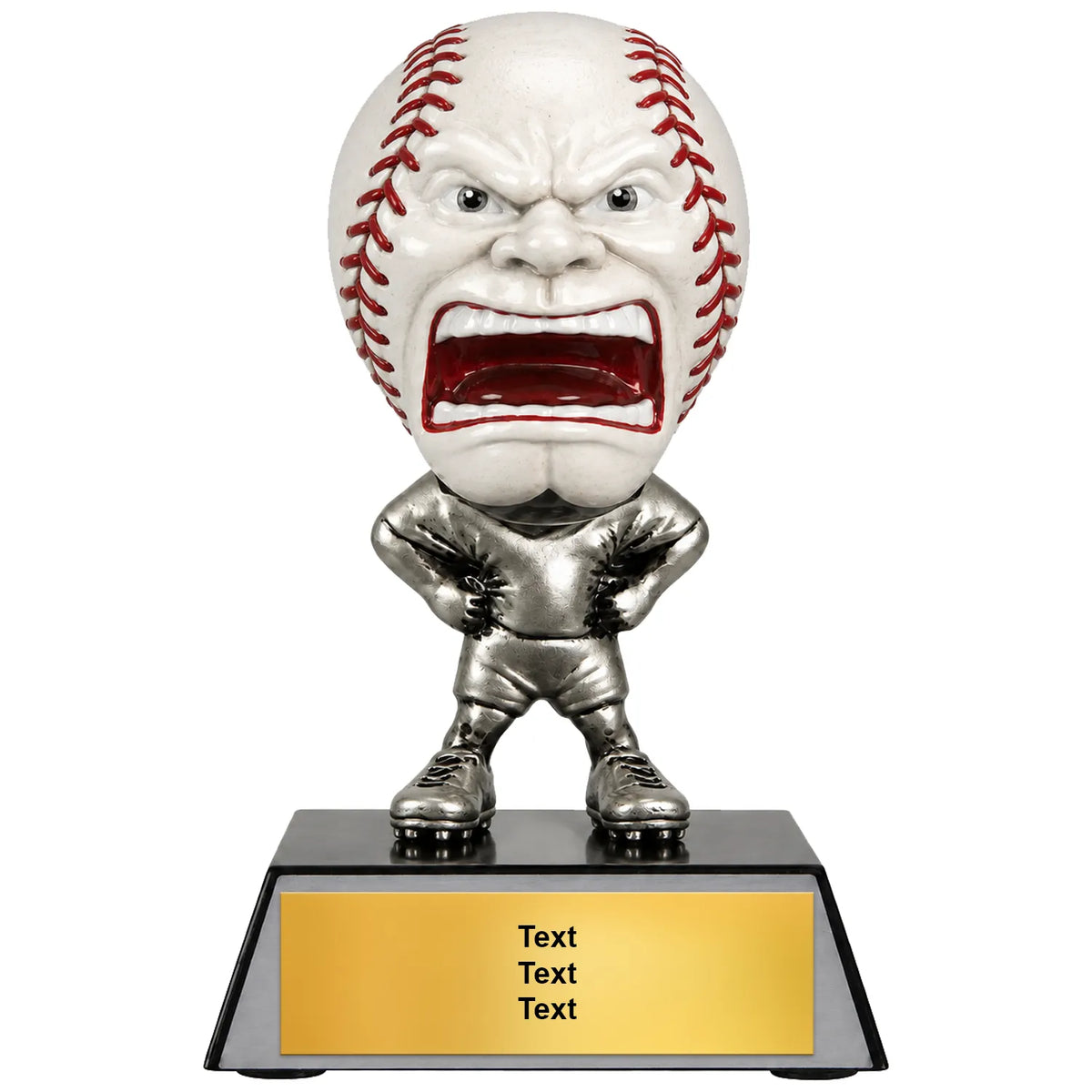 Baseball Trophies - Youth & League Player Awards, 6-3/4" Game Face Resin Trophy