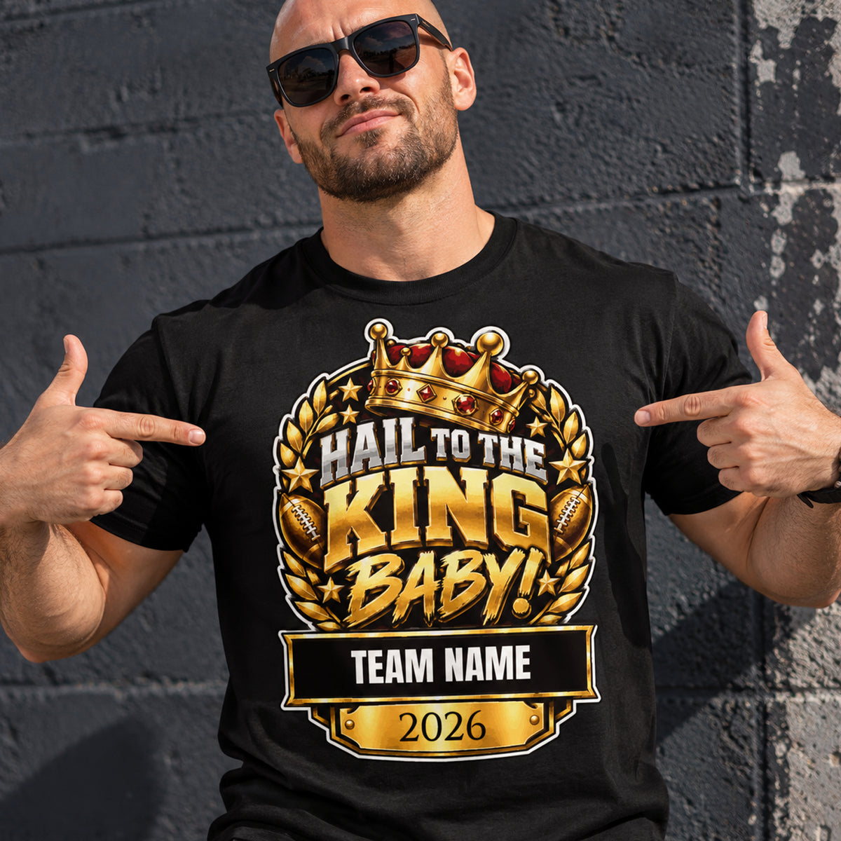 Fantasy Football T-Shirt – Hail To The King Baby