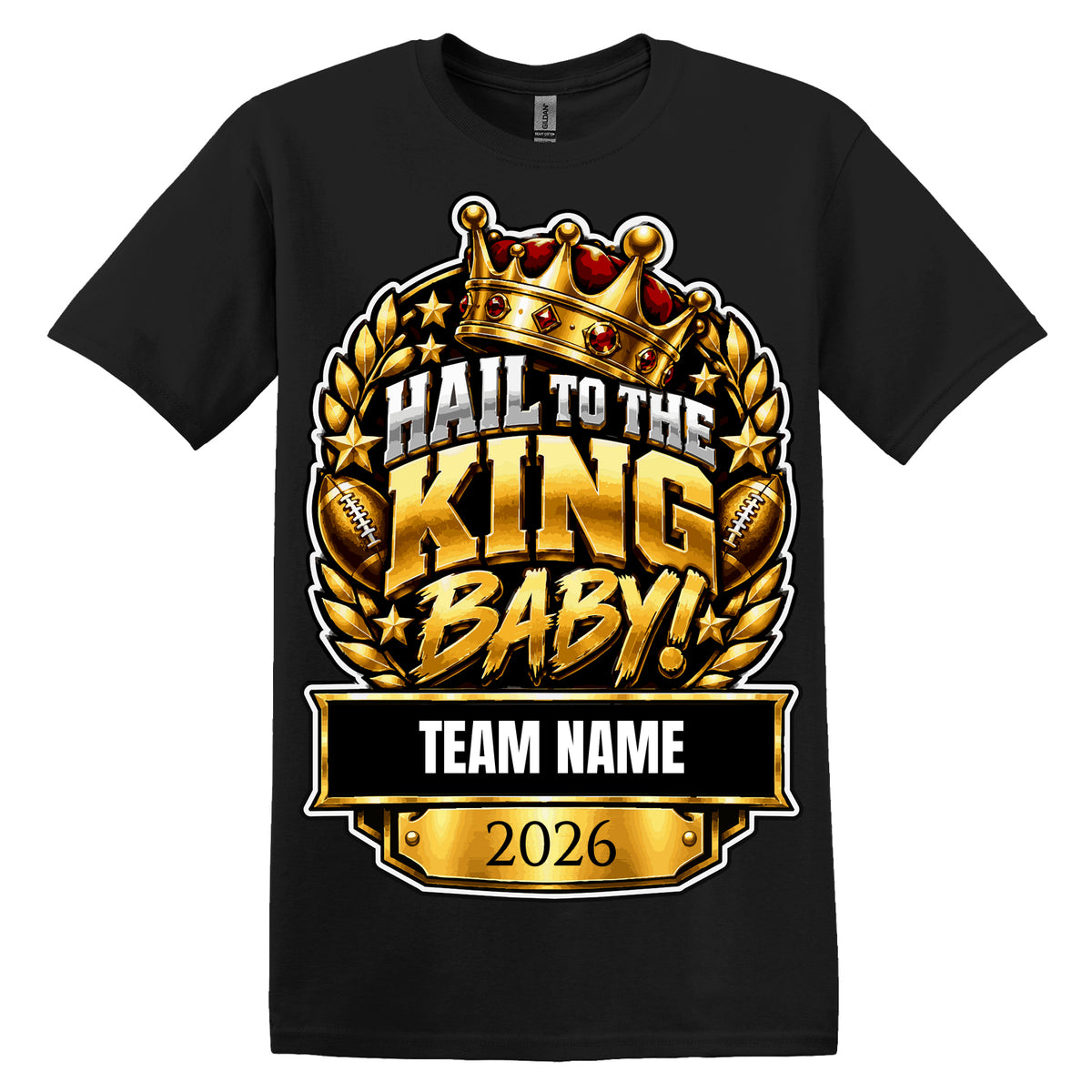 Fantasy Football T-Shirt – Hail To The King Baby
