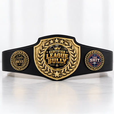 Fantasy Football League Championship Belt – Certified League Bully