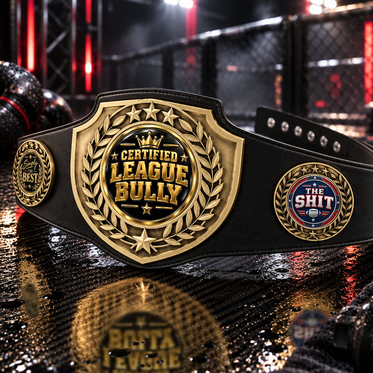 Fantasy Football League Championship Belt – Certified League Bully