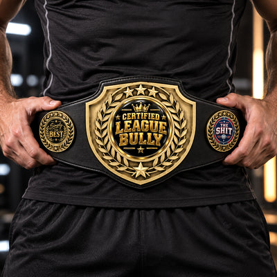 Fantasy Football League Championship Belt – Certified League Bully