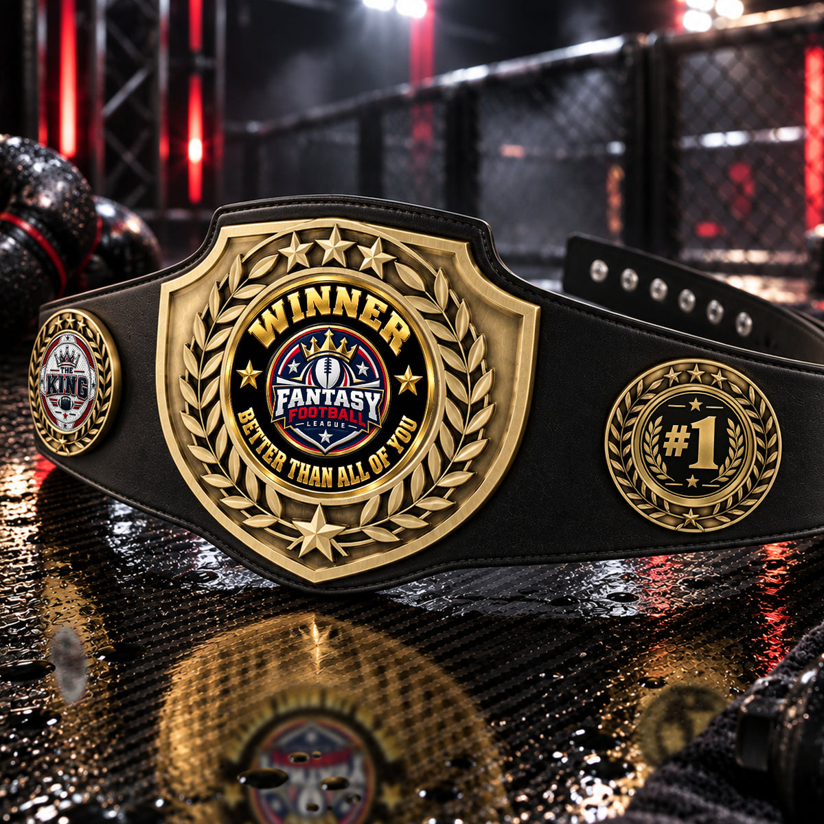 Fantasy Football League Championship Belt – Winner – Better Than All Of You