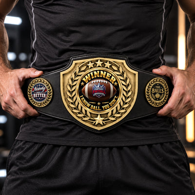 Fantasy Football League Championship Belt – Winner – I Know Ball. You Don't