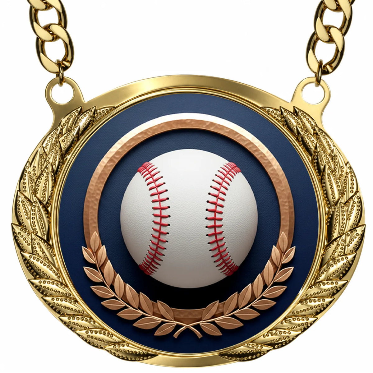 Design Your Own Fantasy Baseball Championship Medallion – Baseball Champion Award Medal