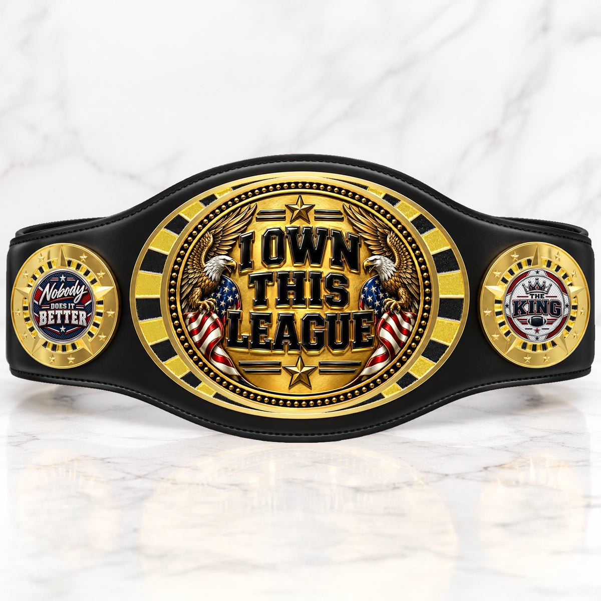 Fantasy Football League Junior Championship Belt – I Own This League – Black