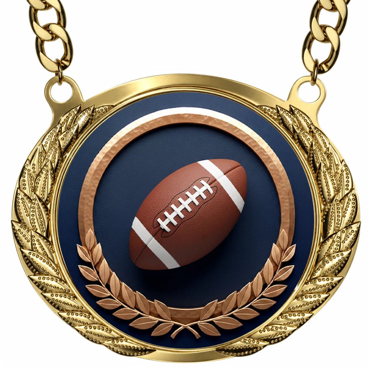 Fantasy Football Championship Medallion – Football Champion Award Medal