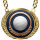 Fantasy Golf Championship Medallion – Golf Champion Award Medal with Gold Chain