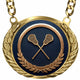 Fantasy Lacrosse Championship Medallion – Lacrosse Champion Award Medal with Gold Chain