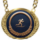 Fantasy Track and Field Championship Medallion – Track and Field Champion Award Medal with Gold Chain