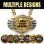 Fantasy Football Champion Medal - I Own This League, Knock Out Champ Chain with Premium Chain