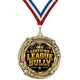 Fantasy Football Medal - Certified League Bully, 2-3/4" Swirling Star Medal