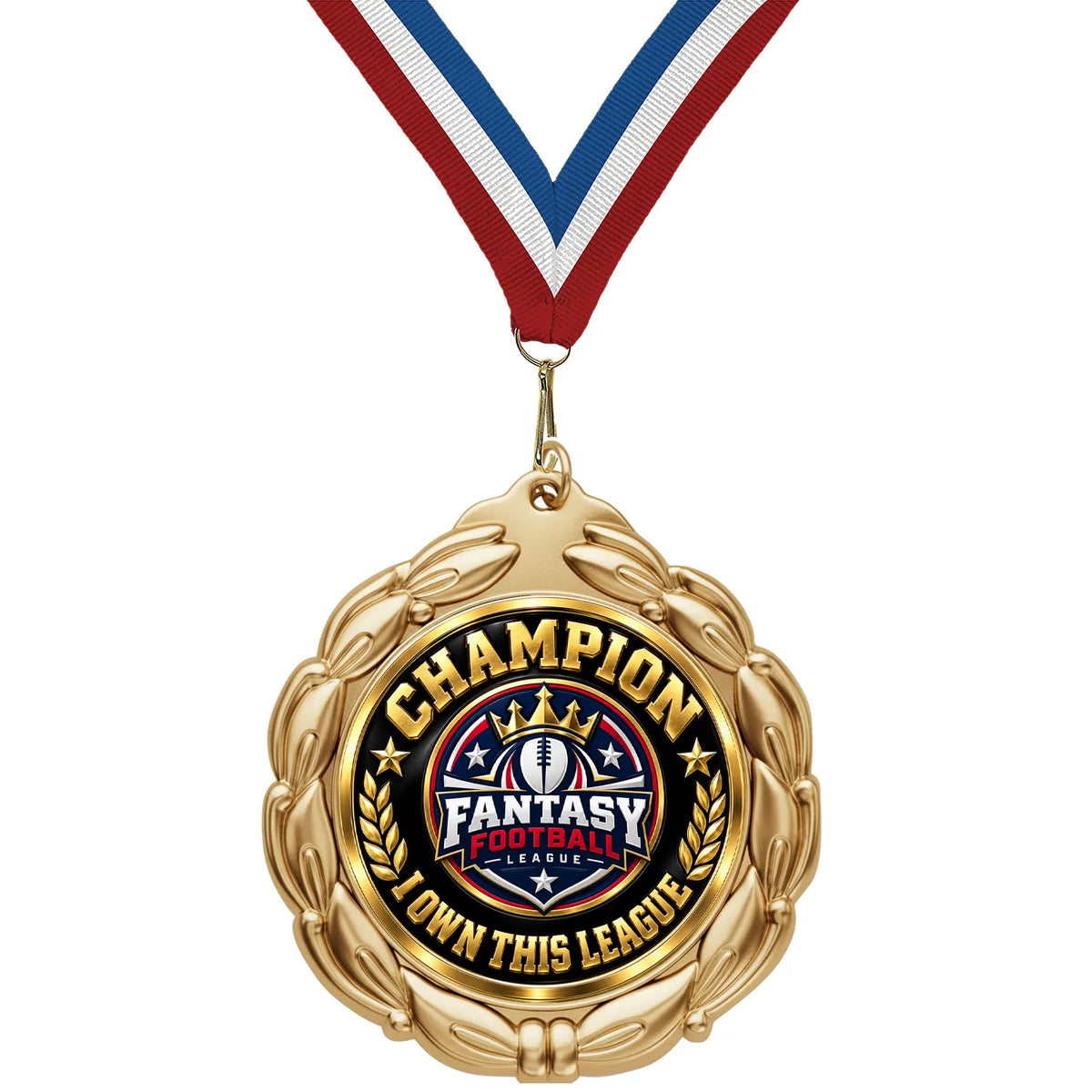 Fantasy Football Champion Medal - I Own This League, 2-3/4" Value Series Medal