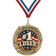 Fantasy Football Medal - #1 Loser, 2-3/4" Swirling Star Medal