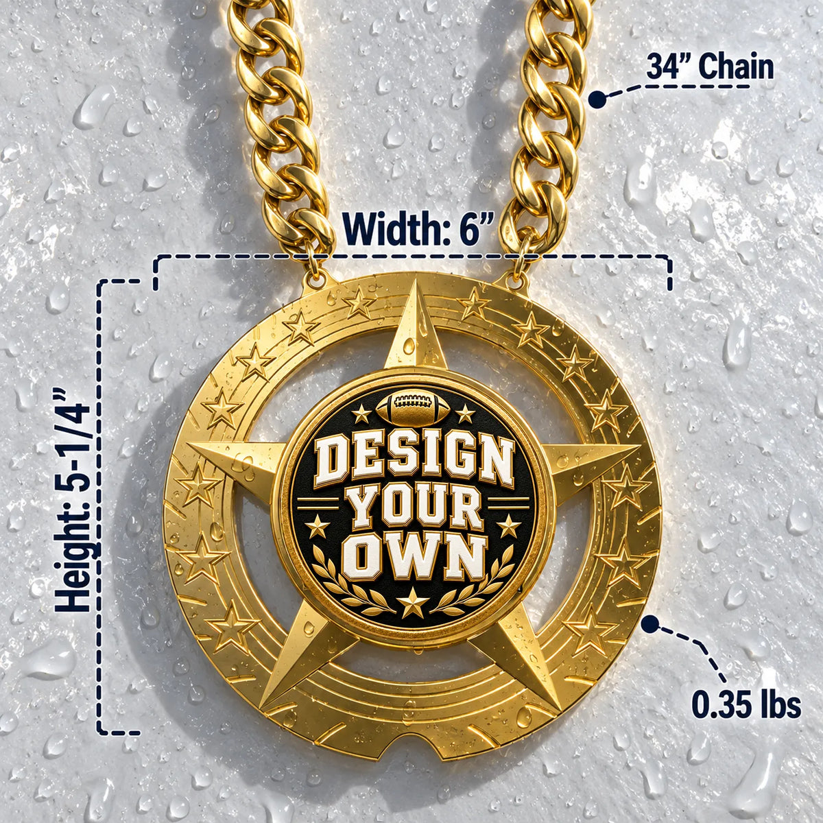 Fantasy Football Trophy Chain – Custom – Design Your Own