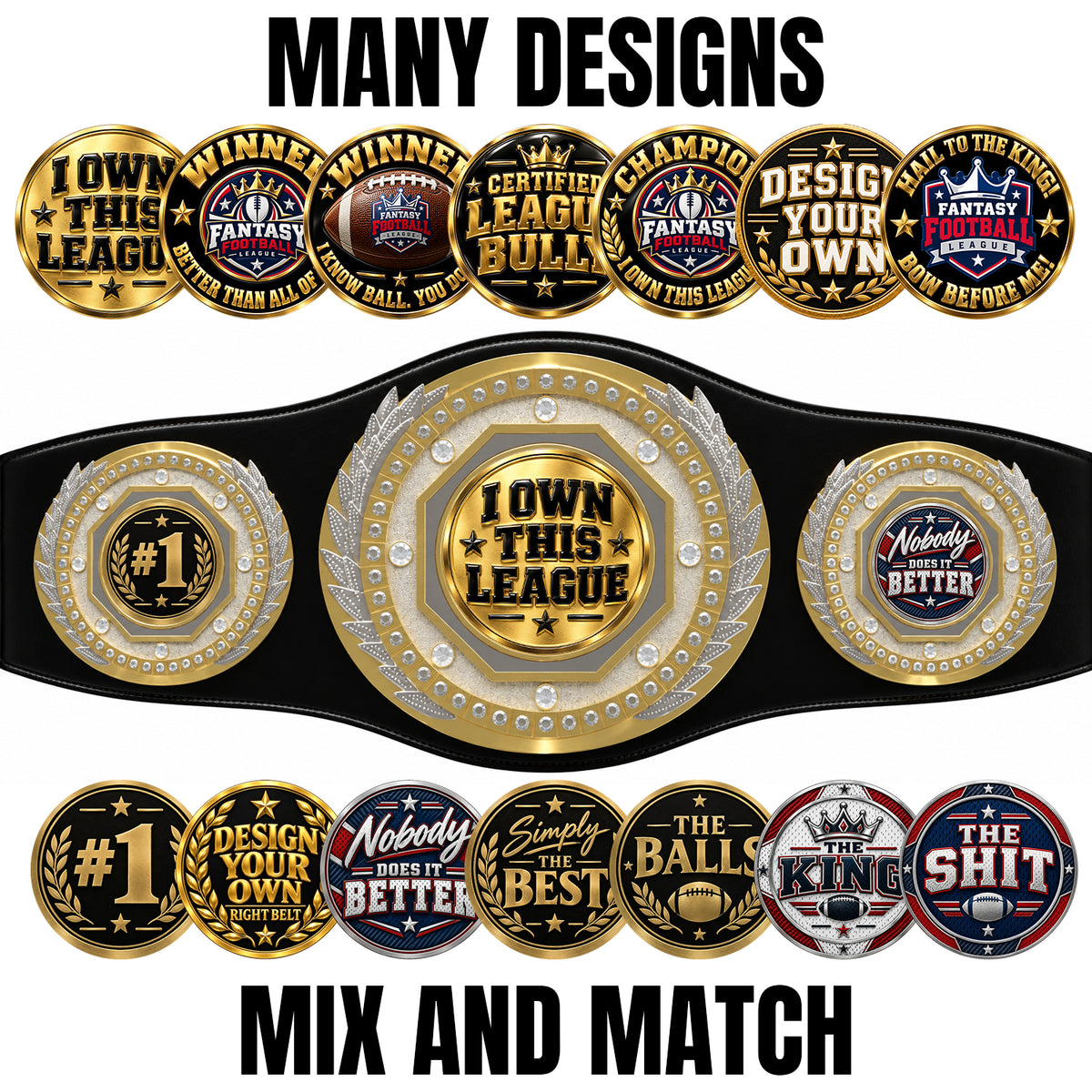 Fantasy Football Presidential Championship Belt - I Own This League