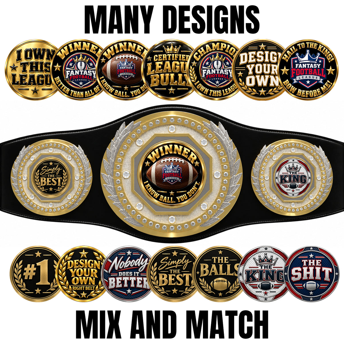 Fantasy Football Presidential Championship Belt - Winner – I Know Ball. You Don't