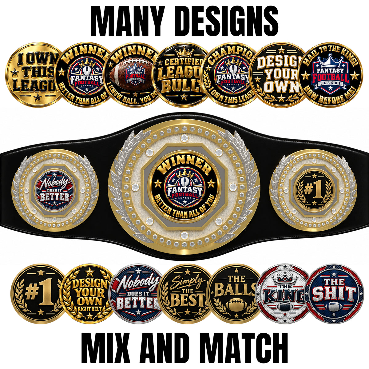 Fantasy Football Presidential Championship Belt - Winner – Better Than All Of You
