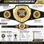 Custom Basketball Bright Shield Championship Belt - Design Your Own