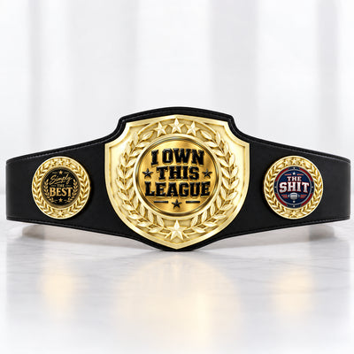 Fantasy Football Bright Shield Championship Belt - I Own This League
