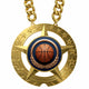 Basketball Medals - Player & Tournament Achievement Awards, 6" x 5-1/4" Super Star Champ Chain with Plastic Chain