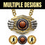Basketball Medals - Player & Championship Awards, 9-1/2" x 6-1/4" Knock Out Champ Chain With Premium Chain