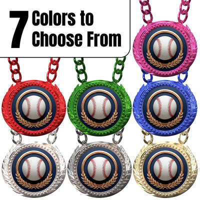 Baseball Medals - Player & Team Performance Awards, 4-1/4" Lite Champ Chain with Plastic Chain – image 2