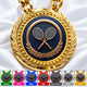 Tennis Medals - Player & Tournament Achievement Awards, 4-1/4" Lite Champ Chain with Plastic Chain