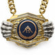 Wrestling Medals - Athlete & Championship Awards, 9-1/2" x 6-1/4" Knock Out Champ Chain With Premium Chain