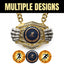 Track & Field Medals - Athlete & Championship Awards, 9-1/2" x 6-1/4" Knock Out Champ Chain With Premium Chain