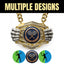 Tennis Medals - Player & Tournament Awards, 9-1/2" x 6-1/4" Knock Out Champ Chain With Premium Chain